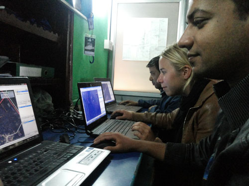 Mappers in Nepal, Mapping for the Philippines. From http://kathmandulivinglabs.org/blog/crisis-in-the-philippineswe-are-with-you/